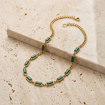 Emerald Stainless Steel Bracelet