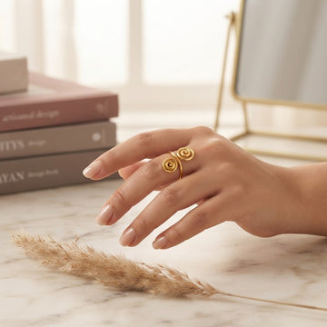 Golden Spiral Open Ring