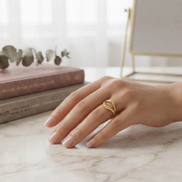 Aurelia Gold-Tone Open Loop Ring
