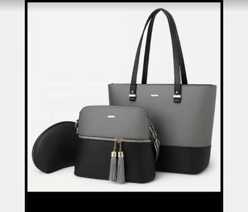 Black and Grey Tote bag
